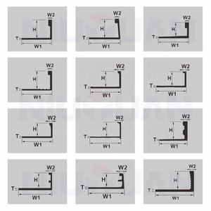 NIUYUAN Garniture de carrelage en aluminium à angle droit pour la finition des bords en marbre et granit - Product Image 5