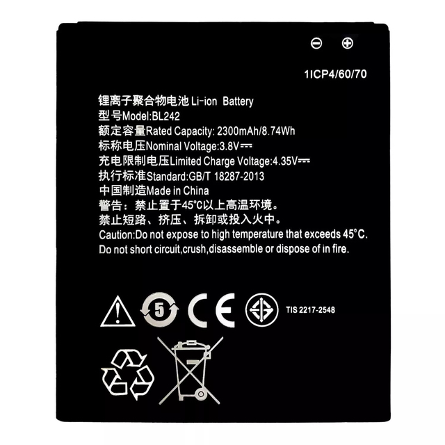 High Quality 2300mAh BL242 Battery Lithium Battery for Lenovo K3 K30-T K30-E A6000 A6010 A6010 Plus