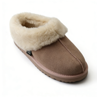 Bottes de neige OEM/ODM en gros, personnalisables avec logo, pour femmes coréennes, chaussures chaudes d'automne et d'hiver en cuir de mouton et de vache, pantoufles d'extérieur