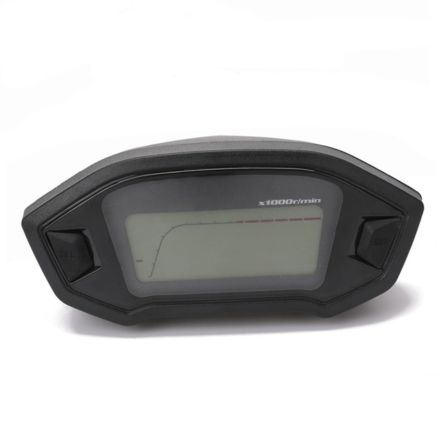 ELING Digital Speedometer Motorcycle Refitted Dashboard Odometer Tachometer Oil Level Clock 2-4 Cylinder Universal 12V