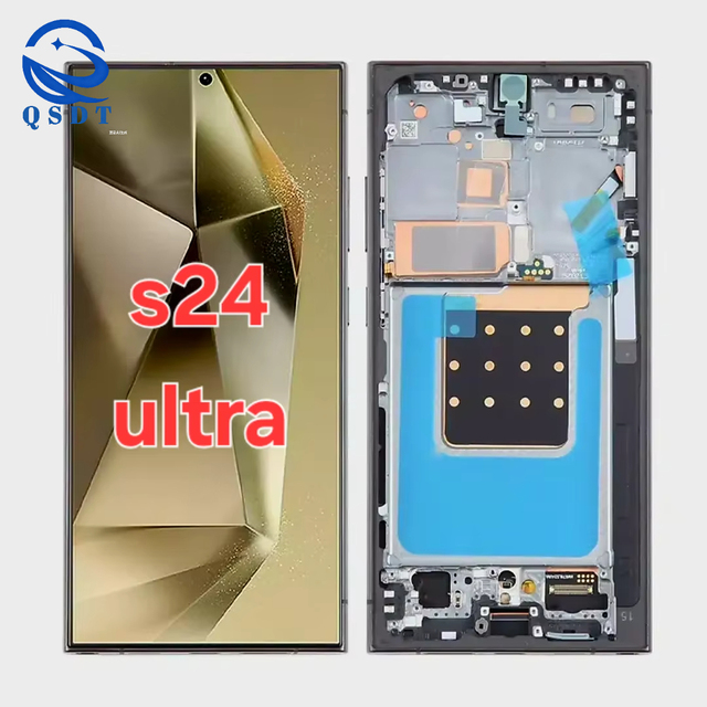 Mobile Phone LCDs, Full-size Framed OLED Replacement Parts for Samsung S24 Ultra, Wholesale Mobile Phone Repair Accessories