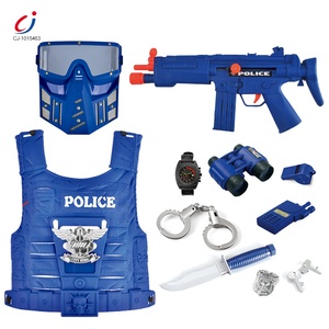 Ensemble de jouets de <span class=keywords><strong>police</strong></span>, accessoires en plastique, jeu de simulation scolaire, pour enfants, nouveaux éléments