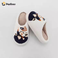 StepGrace personnalisé mignon hiver chaud pantoufles floues maison teckel chien chat Animal pantoufles en peluche pour les femmes