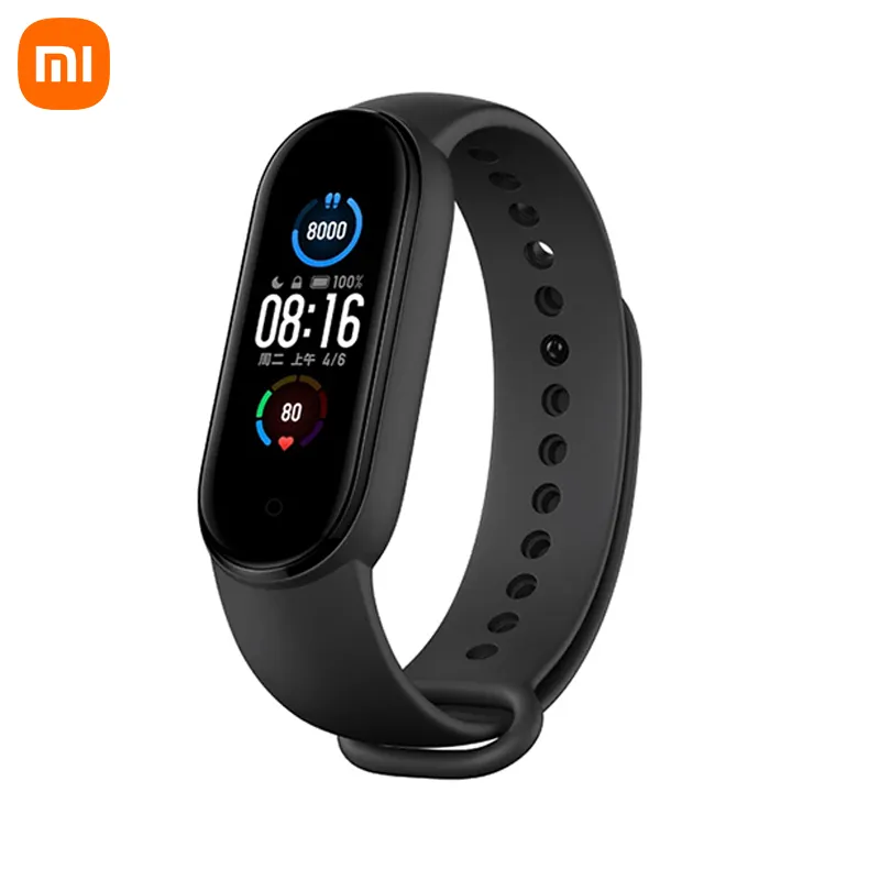 Versión Global Xiaomim Redmi MI banda 5 xiaomi reloj inteligente impermeable IP67 rastreador de Fitness pulsera inteligente