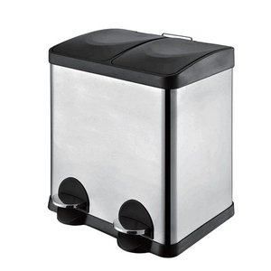 Cocina hogar reciclar Bin / 60L dos interior cubos rectángulo <span class=keywords><strong>Pedal</strong></span> de pie de acero inoxidable de papelera de <span class=keywords><strong>reciclaje</strong></span> - Product Image 5