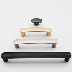 Nordique Moderne En Alliage de Zinc Or Brossé <span class=keywords><strong>Gris</strong></span> <span class=keywords><strong>Perle</strong></span> 192mm Poignée Chambre Armoires De Cuisine Porte de Placard Coulissante - Product Image 1