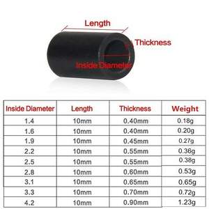 Manchons à sertir en cuivre pour fil de pêche, calibre 1,4 mm-4,2 mm - Product Image 4