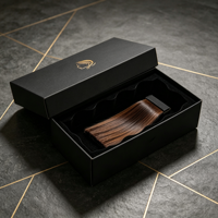 Boîte d'emballage de luxe en carton rigide avec tiroir pour extensions de cheveux, logo personnalisé, vente en gros, usine