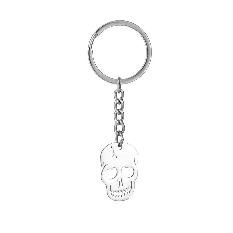 Xinxing Hiphop Metal Rvs Skull Skull Man Hanger Sleutelhanger Souvenirs Cadeau Voor Jeugdgeschenken Jongens En Meisjes Unisex