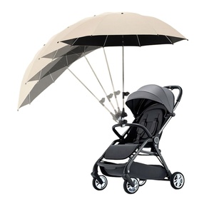 Grand parasol de voyage portable en fer, design moderne, universel, manuel, pour voiture, stand, poussette, camping - Product Image 1