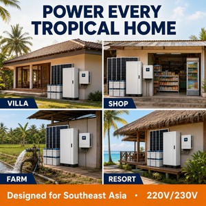 Sistema Ibrido di Accumulo Solare Domestico Connesso alla Rete, Pannelli Monocristallini, Batterie al Piombo-Acido, Alimentazione di Backup Pronta all'Uso, <span class=keywords><strong>Risparmio</strong></span> sul Bollettino Elettrico - Product Image 3
