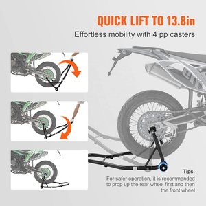 SLKE Outil de réparation Support de cale réglable Support de <span class=keywords><strong>roue</strong></span> Support de paddock de moto U + L Bras oscillant Fourche Moteur Support arrière Ascenseur - Product Image 3