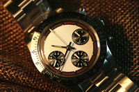 Maßgefertigte Niedrige MOQ Kuppel-Saphirglas 5ATM Shanghai 7750 Retro Chronograph Automatische Mechanische Edelstahl-Uhr zum Verkauf