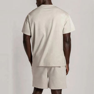 Style personnalisé hommes ensemble d'été court Offre Spéciale tenue décontractée coton/polyester été ensemble court et chemise pour hommes - Product Image 3