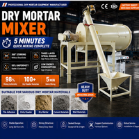 Usine de fabrication de mortier sec industriel, ligne complète de mélange et d'emballage pour poudre de mastic, 2-10 TPH, CE ISO, personnalisable