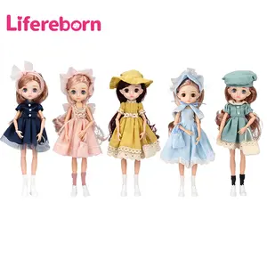 Lifereword Boneka Bjd Anak Perempuan, Aksesori 1 Pasang Sepatu Vinil Sendi Dapat Digerakkan, Boneka Putri Bjd 12 Inci