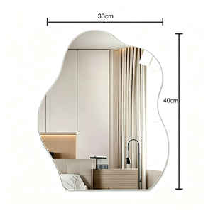 Autocollants muraux en miroir acrylique en forme de nuage personnalisés, miroirs incassables pour la décoration murale de la maison - Product Image 1
