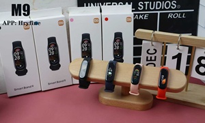 สมาร์ทแบนด์ OEM M9 นาฬิกาอัจฉริยะ สายรัดข้อมือ ตรวจวัดอัตราการเต้นของหัวใจ เครื่องเล่นเพลง รับสายโทรศัพท์ นาฬิกาโทรศัพท์ สำหรับการออกกำลังกายเพื่อสุขภาพประจำวัน - Product Image 3