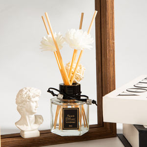 Accessoires de salle de bain tendance, étagère décorative, diffuseur de parfum floral, désodorisants, ensembles de diffuseurs de parfum à bâtonnets - Product Image 3