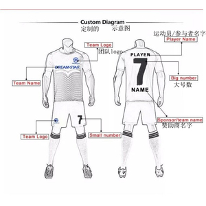 Thái Chất Lượng Cổ Điển Phong Cách Cũ Vải Thoáng Khí Bóng Đá Jersey Bóng Đá T-Shirt Người Đàn Ông Của Bóng Đá Mặc Maillot De Chân Cho Mỹ - Product Image 3