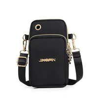 Tas selempang bahu ponsel Pria Wanita, dompet tangan vertikal, tas kurir selempang pinggang ponsel Mini