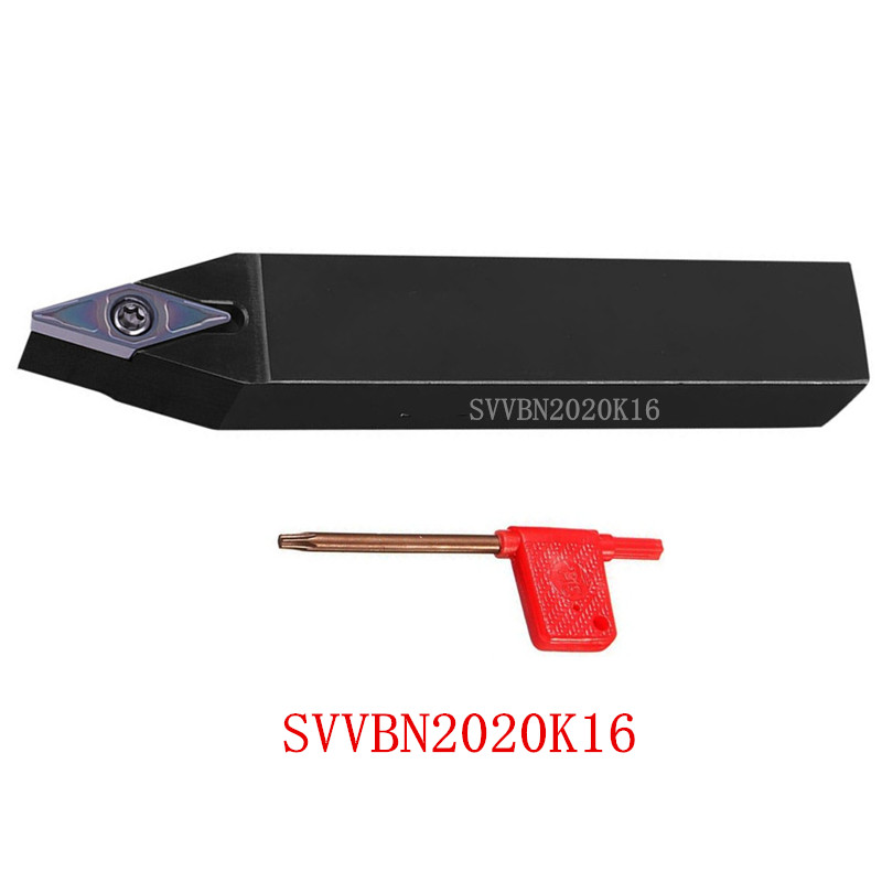 Токарный станок с ЧПУ, 72,5 градусов, токарный инструмент SVVBN 2020K16, держатель внешнего токарного инструмента для вставки VBMT