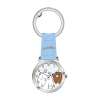 Montre ODM décorative 2026 Virtue Kids avec bracelet en cuir, boîtier en alliage et motif ours mignon, fournisseur, cadeau pour étudiant