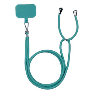 Cordon de cou en polyester tissé personnalisé étui pour <span class=keywords><strong>t</strong></span>éléphone portable patch sangle à bandoulière sans perles pour <span class=keywords><strong>t</strong></span>éléphones portables - Product Image 4