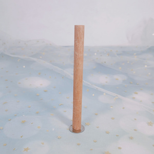 Crackling smokeless wooden <b>wicks</b> DIY <b>candle</b> making supplies Round hollow tube <b>wicks</b> Wooden <b>candle</b> <b>wicks</b> with clips - Product Image 2