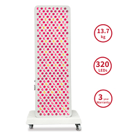 Panel de Terapia de Luz Roja LED REDSKY de 5 Longitudes de Onda, 1500W, para Uso Doméstico, de Pie, para Cuerpo Completo, Enchufe Estadounidense, Garantía de 3 Años
