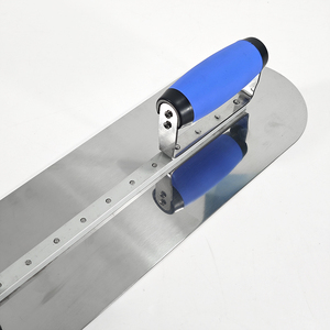 Thép không gỉ phẳng lưỡi trowel cao su xử lý ergonomic Grip cho vách thạch cao nề DIY lớp cornered bê tông - Product Image 2