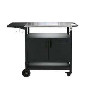 Carrito <span class=keywords><strong>de</strong></span> Parrilla para Exteriores Pinnovo, Isla <span class=keywords><strong>de</strong></span> <span class=keywords><strong>Cocina</strong></span> para Patio, Mesa <span class=keywords><strong>de</strong></span> Parrilla para Exteriores, Carrito para Barbacoa, Soporte Móvil para <span class=keywords><strong>Horno</strong></span> <span class=keywords><strong>de</strong></span> Pizza, Mesa Plegable - Product Image 5