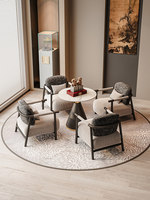 Neuer Chinesischer Stil Moderner Luxus PU-Leder Sofa Stuhl Tisch Kombination Wohnzimmer Heim-Möbel für Hotel/Club/Teehaus