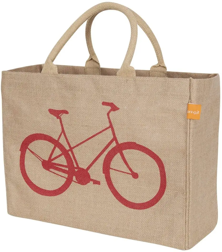 100% Jute shopping gift custom tote bag for Anniversaries, Wedding, Engagement,sports,gym,book jute tote bags