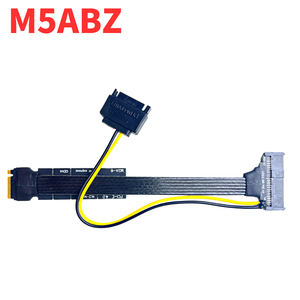 M.2 a U.2 U.3 SSD cavo adattatore ad alta velocità PCIe 4.0 GEN4 Riser Card con alimentatore SATA per M2 NVME 2230 2242 2260 2280 SSD - Product Image 5