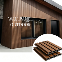 Panneau mural extérieur en WPC de style européen, imperméable et écologique, pour usage domestique, revêtement extérieur