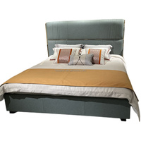 Cadre de lit rembourré en cuir king-size de luxe 2023 Nouveau design Ensemble de meubles de chambre à coucher Villa Home Lits rembourrés exclusifs