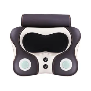 car and home heat vibrating neck massage pillow Forward and reverse magnetic therapy function massage pillow