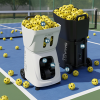 Machine à balles de tennis professionnelle PUSUN PP-SMART PRO avec une portée de 26 m et une vitesse de 20-120 km/h - Conception durable et écologique