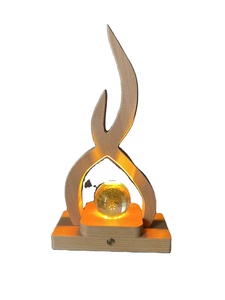 Hàng thủ công bằng gỗ trang trí Hollow chữ bằng gỗ LED chiếu sáng trang trí đồ trang trí - Product Image 4