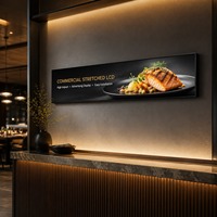 Écran LCD ultra-large à cadre fin pour affichage numérique commercial, CMS basé sur le cloud, prise en charge de la taille personnalisée, OEM/ODM