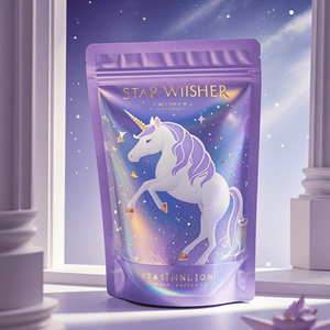 Bolsa de dulces de muestra gratuita impresa personalizada Paquetes vacíos Bolsa de plástico de pie con bolsa con cremallera resellada con bolsa de Mylar con orificio europeo - Product Image 1