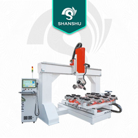 Machine de travail du bois CNC 5 axes, routeur CNC ATC, centre d'usinage pour la découpe et la sculpture 3D du bois, du plastique et du mousse