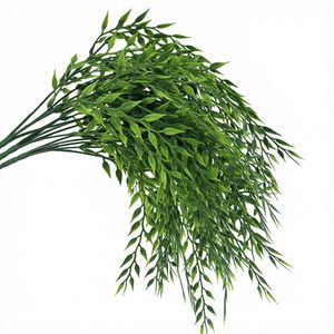Kim Riley Artificial Willow Twigs Green <b>Leaves</b> 30cm-100cm Indoor <b>Decor</b> <b>Wall</b> Hanging Ceiling Ornament - Product Image 1