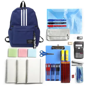 回到学校政府招标投标高质量的伟大捆绑包包括几个必需品儿童文具套装