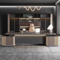 Muebles de Oficina Modernos de Lujo, Mesa para Jefe, Escritorio para Director Ejecutivo, Escritorio de Oficina, Mesa de Oficina