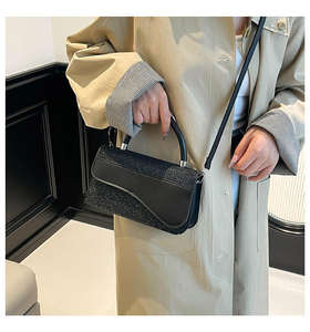 Bolso de mujer de moda, estilo casual, con diseño de estrellas brillantes, bolso de hombro tipo saddle. - Product Image 5