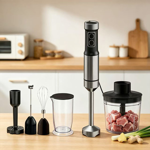 <span class=keywords><strong>Batidora</strong></span> <span class=keywords><strong>de</strong></span> Mano Desmontable <span class=keywords><strong>de</strong></span> Acero Inoxidable, 1200W, Velocidad Variable, con Accesorios, <span class=keywords><strong>Batidora</strong></span> <span class=keywords><strong>de</strong></span> Inmersión Multifunción - Product Image 6
