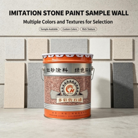 Peinture liquide multi-couleurs effet sable dans l'eau, revêtement granitique pour la rénovation des murs extérieurs de villas – Approvisionnement direct usine