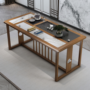 Juego de Mesa de Centro y Sillas de Roble Moderno al por Mayor, Estilo Chino Nuevo, Diseño Japonés para Sala de Estar Familiar, Mesa de Té de Madera - Product Image 4